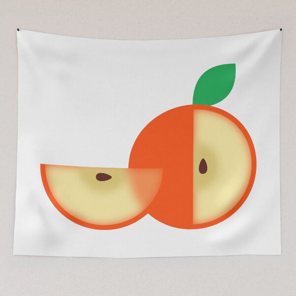 Item preview, Minimalist Split Apple and Slice Fruit Graphic designed and sold by Vision Crafted.