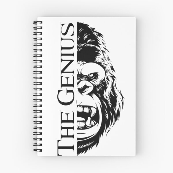 Item preview, The Genius – Half Face Gorilla Portrait designed and sold by AaAa88.