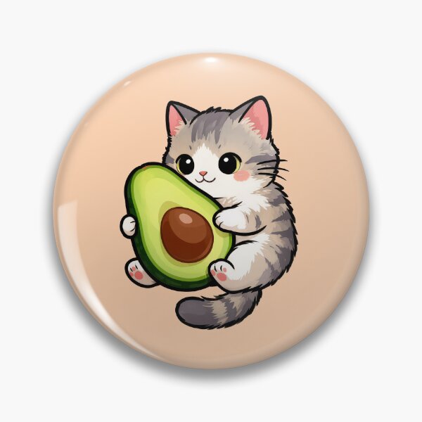 Item preview, Cat with Avocado designed and sold by Nuttajak.