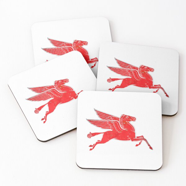 Item preview, Red Pegasus Distressed Version Facing Right. designed and sold by VaedaCaper.