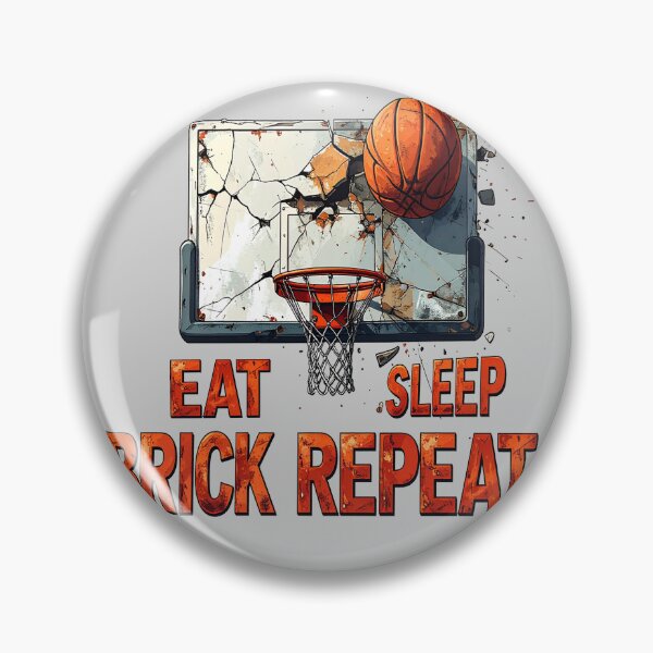 Item preview, Eat Sleep Brick Repeat Basketball  designed and sold by LiskoDesign.