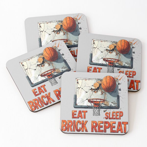 Item preview, Eat Sleep Brick Repeat Basketball  designed and sold by LiskoDesign.