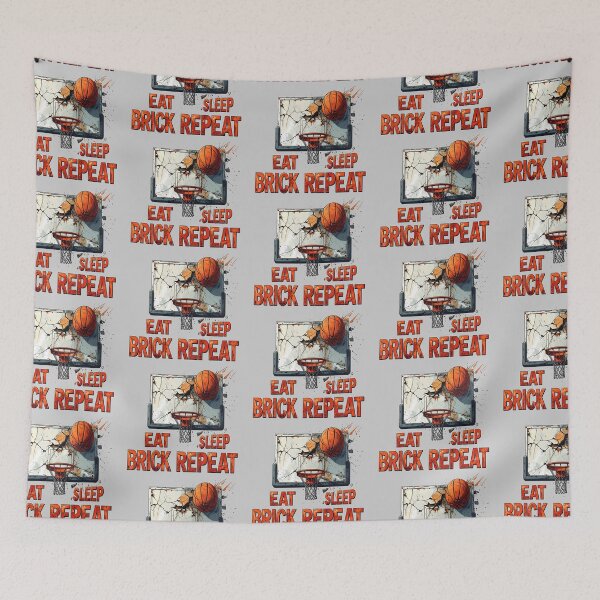 Item preview, Eat Sleep Brick Repeat Basketball  designed and sold by LiskoDesign.