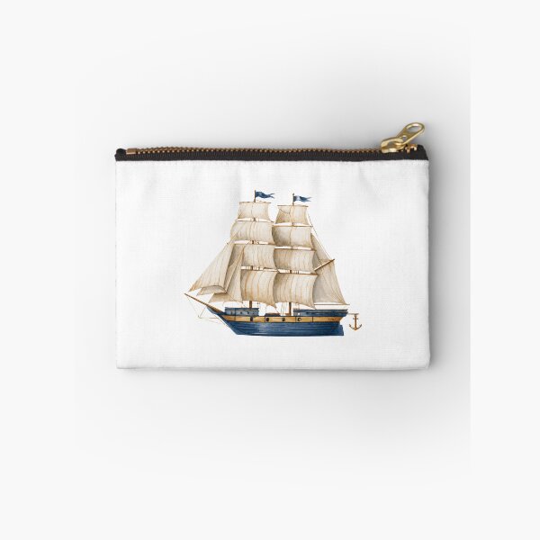 Item preview, Vintage Nautical Sailing Ship Watercolor Illustration designed and sold by Ramona-Gliga.