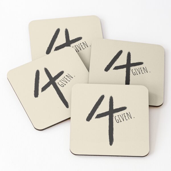 Item preview, Forgiven 4 Given - Minimal Cross Christian Typography paint brush Design | Black designed and sold by ZechJohnRB.