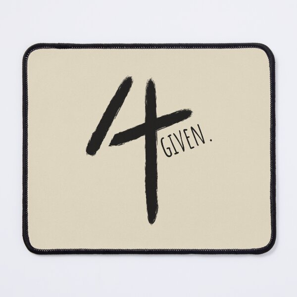 Item preview, Forgiven 4 Given - Minimal Cross Christian Typography paint brush Design | Black designed and sold by ZechJohnRB.