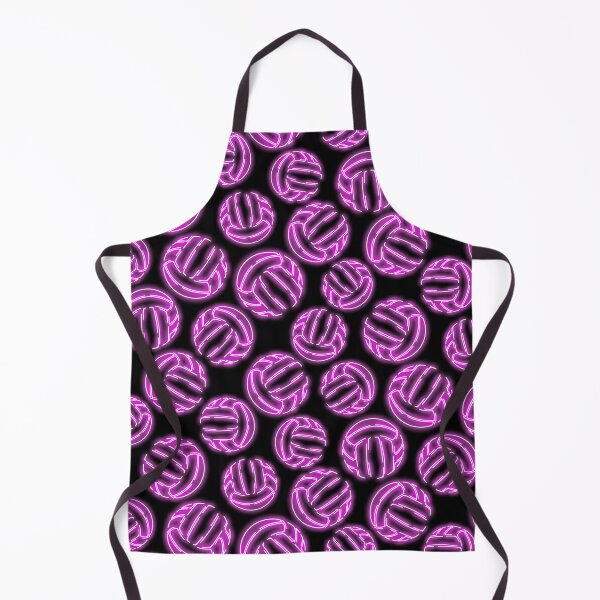 Item preview, Purple neon glow sketched line art volleyballs designed and sold by katzdzynes.