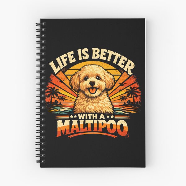 Item preview, Maltipoo Retro Shirt | 70s Sunset Vintage Dog designed and sold by Pineapple-Tree.