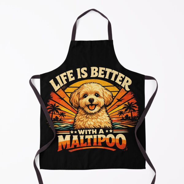 Item preview, Maltipoo Retro Shirt | 70s Sunset Vintage Dog designed and sold by Pineapple-Tree.