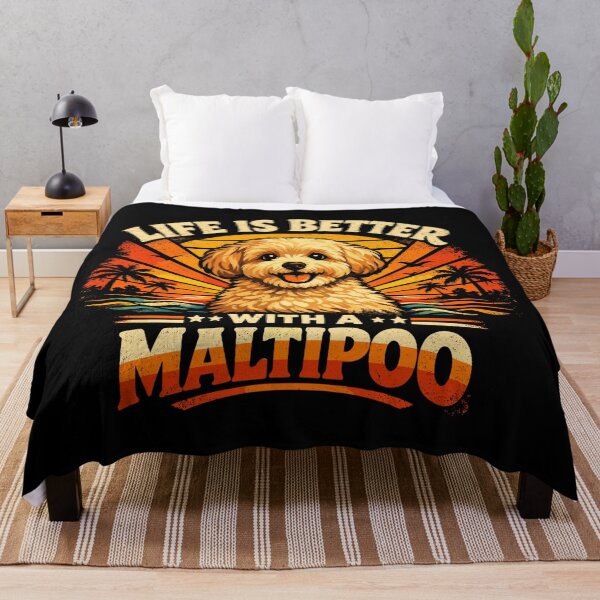 Item preview, Maltipoo Retro Shirt | 70s Sunset Vintage Dog designed and sold by Pineapple-Tree.