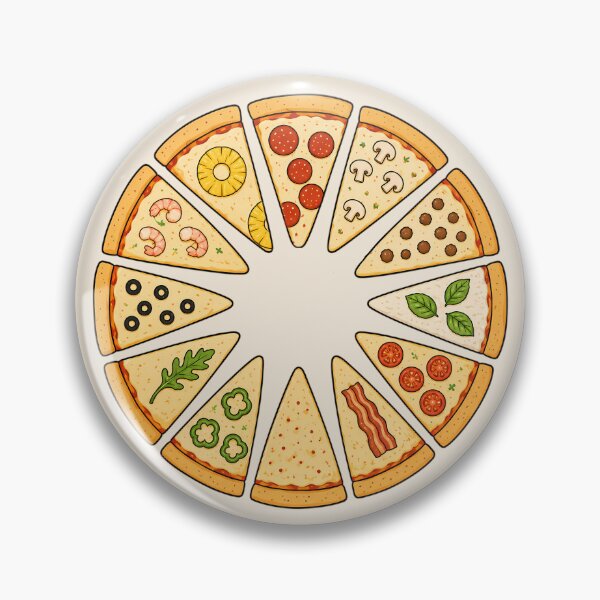 Item preview, Pizza Clock Funny Food Wall Clock Design designed and sold by VIVID COLORS CLUB.