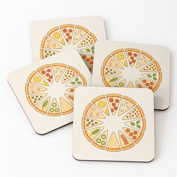 Item preview, Pizza Clock Funny Food Wall Clock Design designed and sold by VIVID COLORS CLUB.