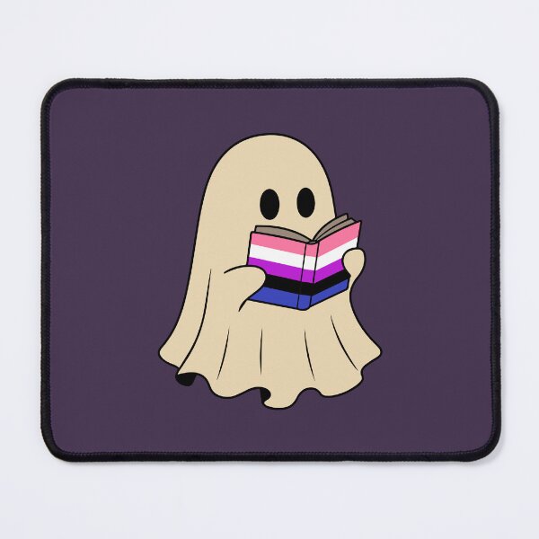 Item preview, Genderfluid Halloween Ghost Reading Book designed and sold by Cannaxes Studio.