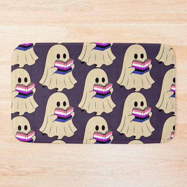 Item preview, Genderfluid Halloween Ghost Reading Book designed and sold by Cannaxes Studio.