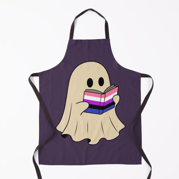 Item preview, Genderfluid Halloween Ghost Reading Book designed and sold by Cannaxes Studio.