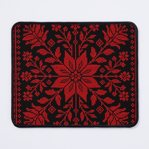 Item preview, Palestinian Tatreez Floral Pattern | Traditional Folk Embroidery Art designed and sold by BrainCurves.