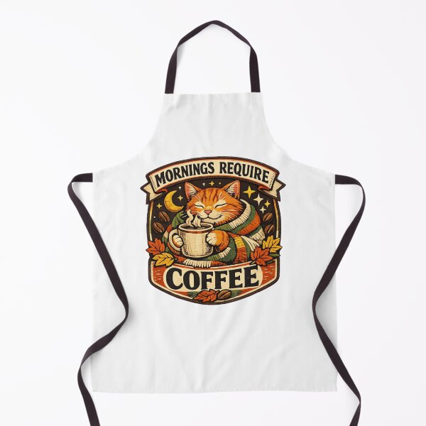 Item preview, Vintage Cozy Cat Coffee Lover Retro Design designed and sold by urbinet.