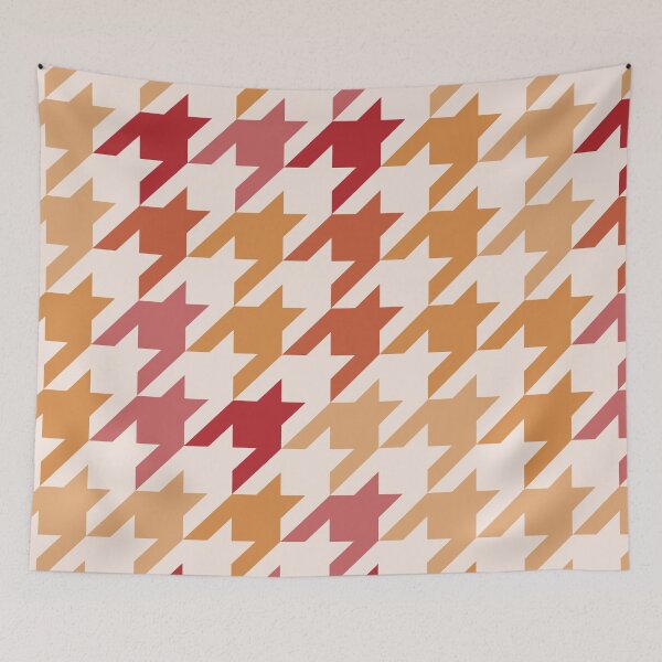 Item preview, Modern Colorful Houndstooth Pattern Autumn designed and sold by TexSta.