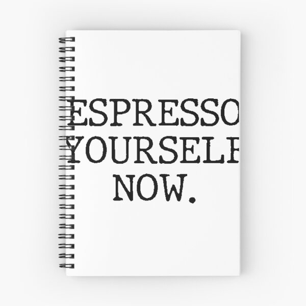 Item preview, Text Typography Espresso yourself now. Coffee Dependency Humor designed and sold by TypeboldStudio.