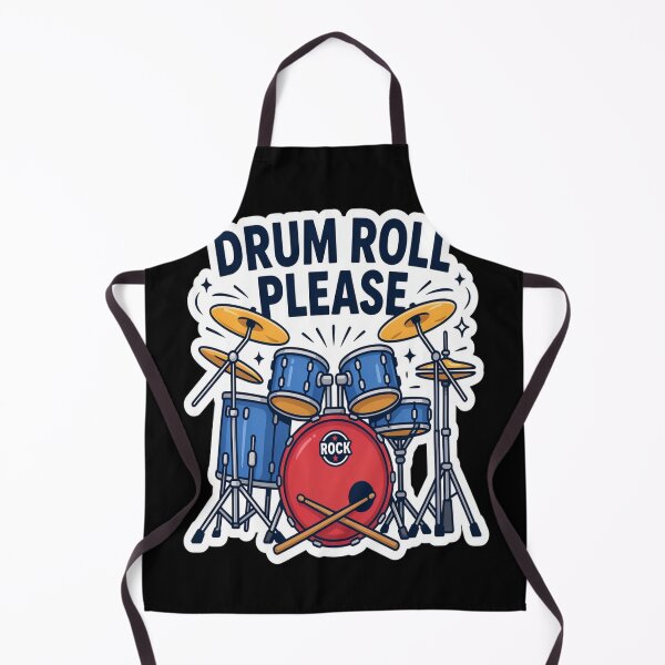 Item preview, Drum Roll Please – Fun Cartoon Drum Kit Rock Design designed and sold by Midnight Veil Designs.