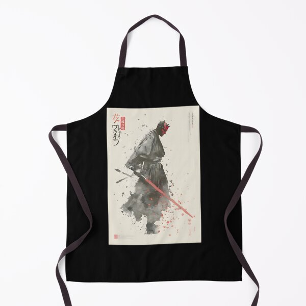 Item preview, Maul Sumi-E Samurai Warrior Red Lightsaber Art designed and sold by katesani.