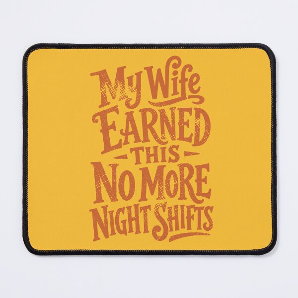 Item preview, My Wife Earned This No More Night Shifts — Retired Nurse Gift | Nurse Retirement Tote Bag Husband Gift Orange version designed and sold by KiwyStudio.