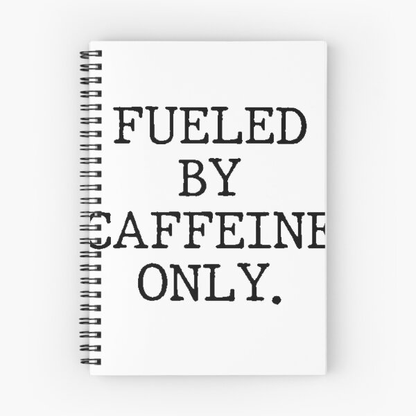 Item preview, Text Typography Fueled by caffeine only. Coffee Dependency Humor designed and sold by TypeboldStudio.