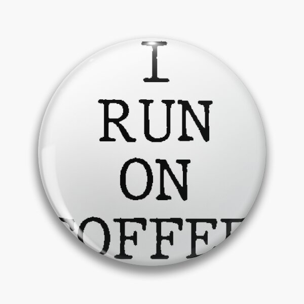 Item preview, Text Typography I run on coffee. Coffee Dependency Humor designed and sold by TypeboldStudio.