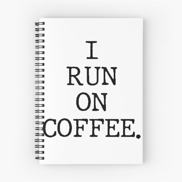 Item preview, Text Typography I run on coffee. Coffee Dependency Humor designed and sold by TypeboldStudio.