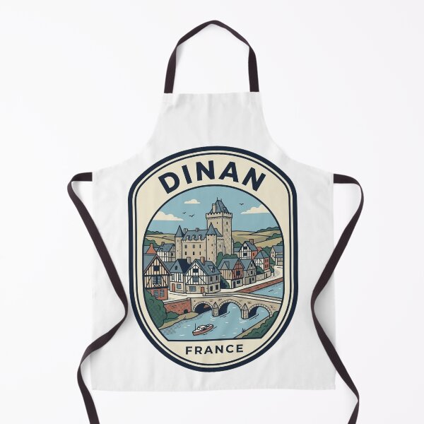 Item preview, Dinan France Medieval Town Vintage Travel Badge designed and sold by k3rstman1.