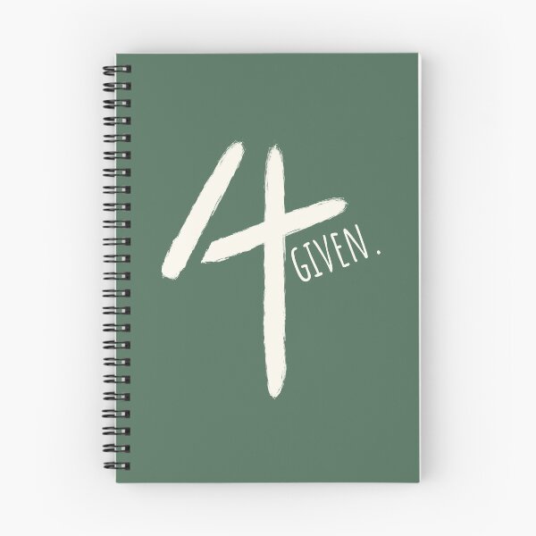 Item preview, Forgiven 4 Given - Minimal Cross Christian Typography paint brush Design | white designed and sold by ZechJohnRB.