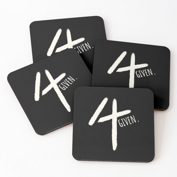 Item preview, Forgiven 4 Given - Minimal Cross Christian Typography paint brush Design | white designed and sold by ZechJohnRB.