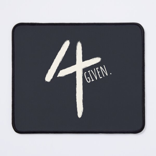 Item preview, Forgiven 4 Given - Minimal Cross Christian Typography paint brush Design | white designed and sold by ZechJohnRB.