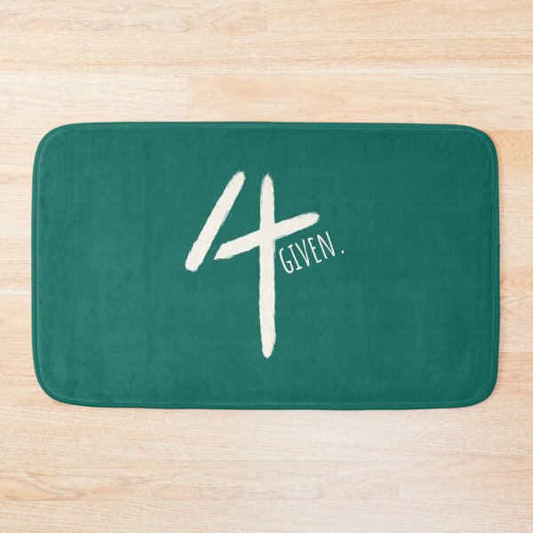 Item preview, Forgiven 4 Given - Minimal Cross Christian Typography paint brush Design | white designed and sold by ZechJohnRB.