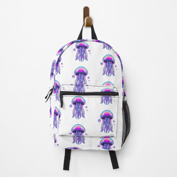 Item preview, Vaporwave Jellyfish | Holographic Neon Ocean Synthwave Art designed and sold by virtuallubid.