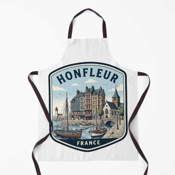 Item preview, Honfleur France Vintage Harbor Retro Travel Badge designed and sold by k3rstman1.