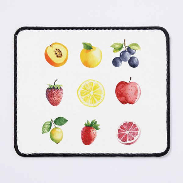 Item preview, Fresh Watercolor Citrus and Berry Fruit Pattern designed and sold by Vision Crafted.