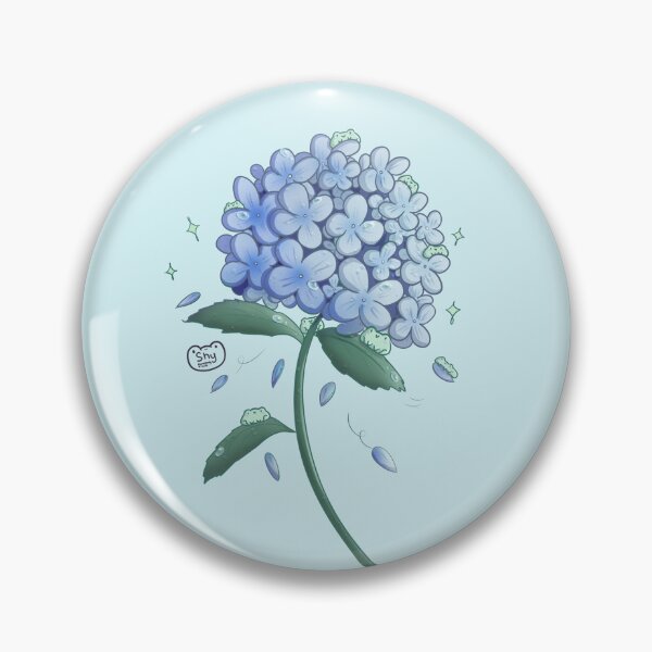 Item preview, Cute Frogs on Hydrangea Flower - Summer Flower Frogs designed and sold by ShyHomebodyClub.