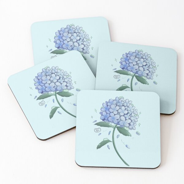 Item preview, Cute Frogs on Hydrangea Flower - Summer Flower Frogs designed and sold by ShyHomebodyClub.