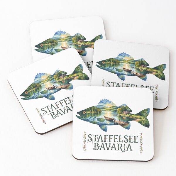 Item preview, Staffelsee Bavaria Fishing Sticker designed and sold by Imaginarium of Chaos falcon88 .