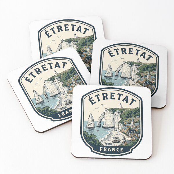 Item preview, Vintage Etretat France Cliffs Travel Badge designed and sold by k3rstman1.