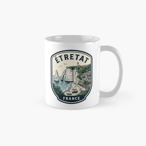 Item preview, Vintage Etretat France Cliffs Travel Badge designed and sold by k3rstman1.
