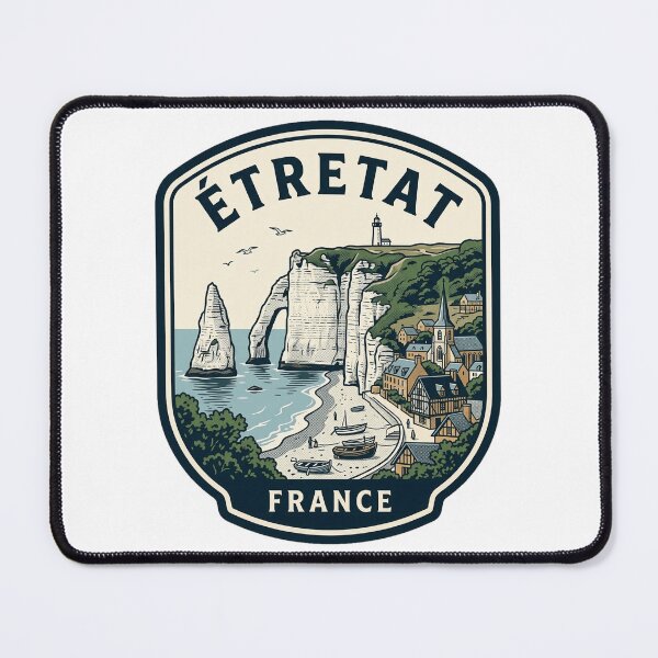 Item preview, Vintage Etretat France Cliffs Travel Badge designed and sold by k3rstman1.