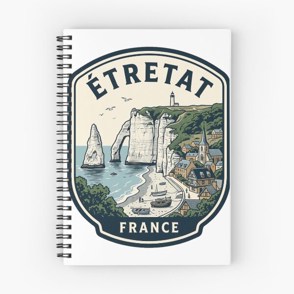 Item preview, Vintage Etretat France Cliffs Travel Badge designed and sold by k3rstman1.