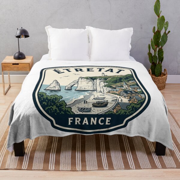 Item preview, Vintage Etretat France Cliffs Travel Badge designed and sold by k3rstman1.
