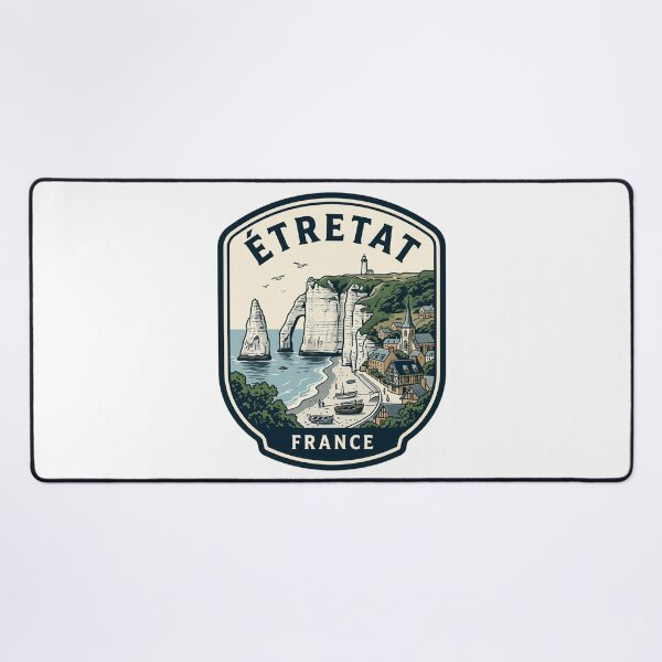 Item preview, Vintage Etretat France Cliffs Travel Badge designed and sold by k3rstman1.