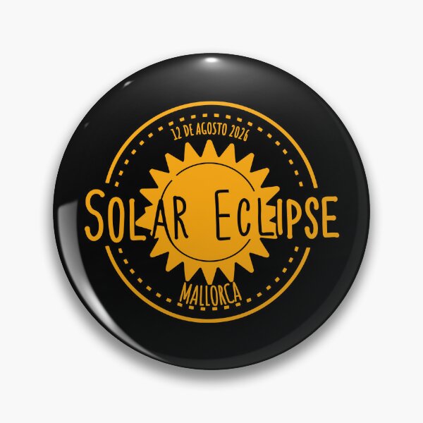 Item preview, Mallorca Spain 2026 august 12 Solar Eclipse orange color design designed and sold by EmeraldeaArt.