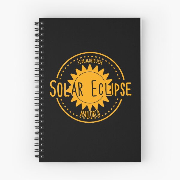 Item preview, Mallorca Spain 2026 august 12 Solar Eclipse orange color design designed and sold by EmeraldeaArt.