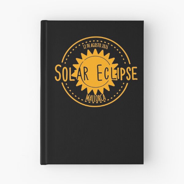 Item preview, Mallorca Spain 2026 august 12 Solar Eclipse orange color design designed and sold by EmeraldeaArt.