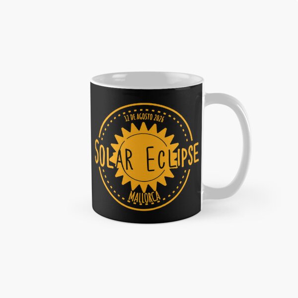 Item preview, Mallorca Spain 2026 august 12 Solar Eclipse orange color design designed and sold by EmeraldeaArt.